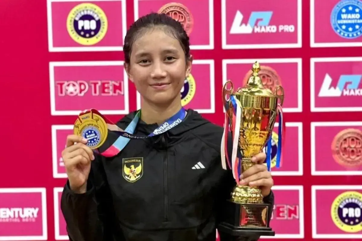 indonesian-policewoman-wins-gold-at-2025-kickboxing-world-cup-in-uzbekistan