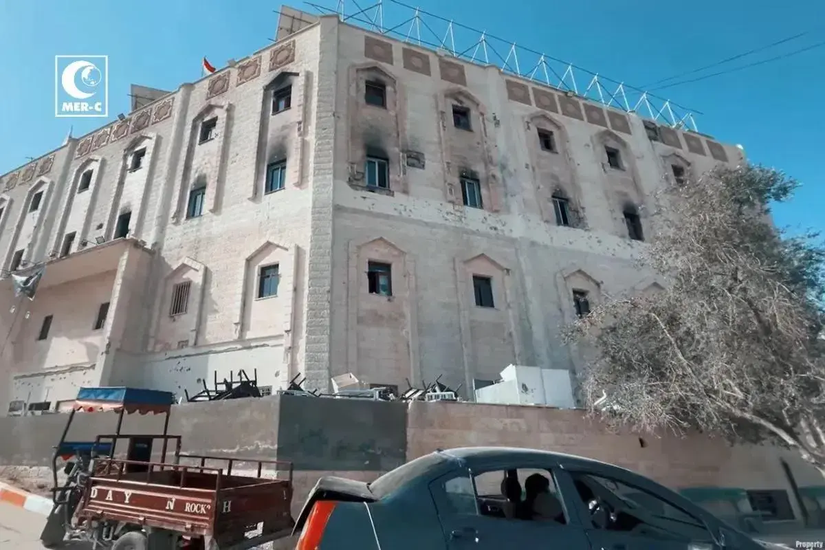 israeli-siege-severely-damages-indonesia-hospital-in-northern-gaza