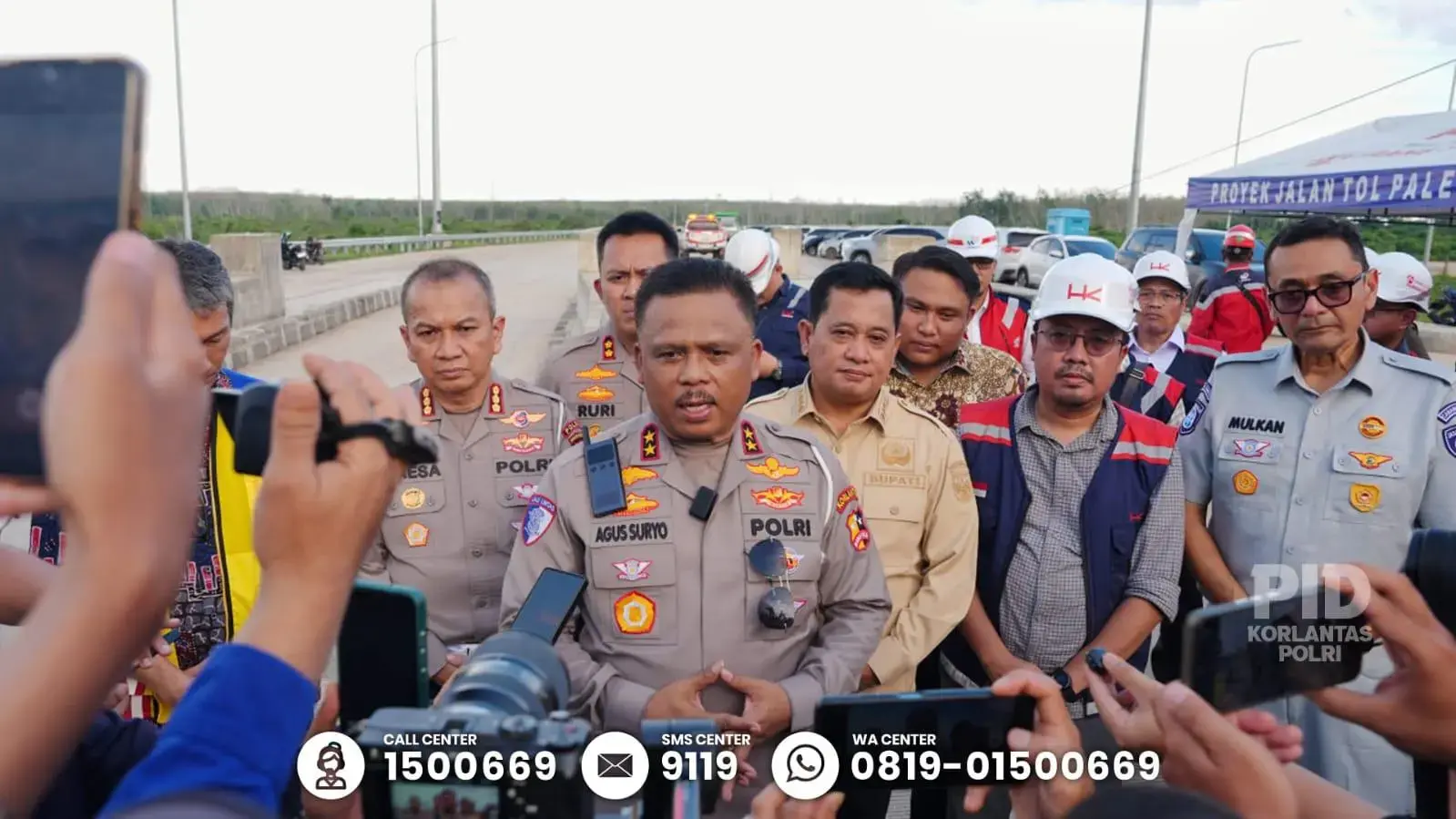 inp-traffic-corps-inspects-banyuasin-betung-toll-road-following-ketupat-operation