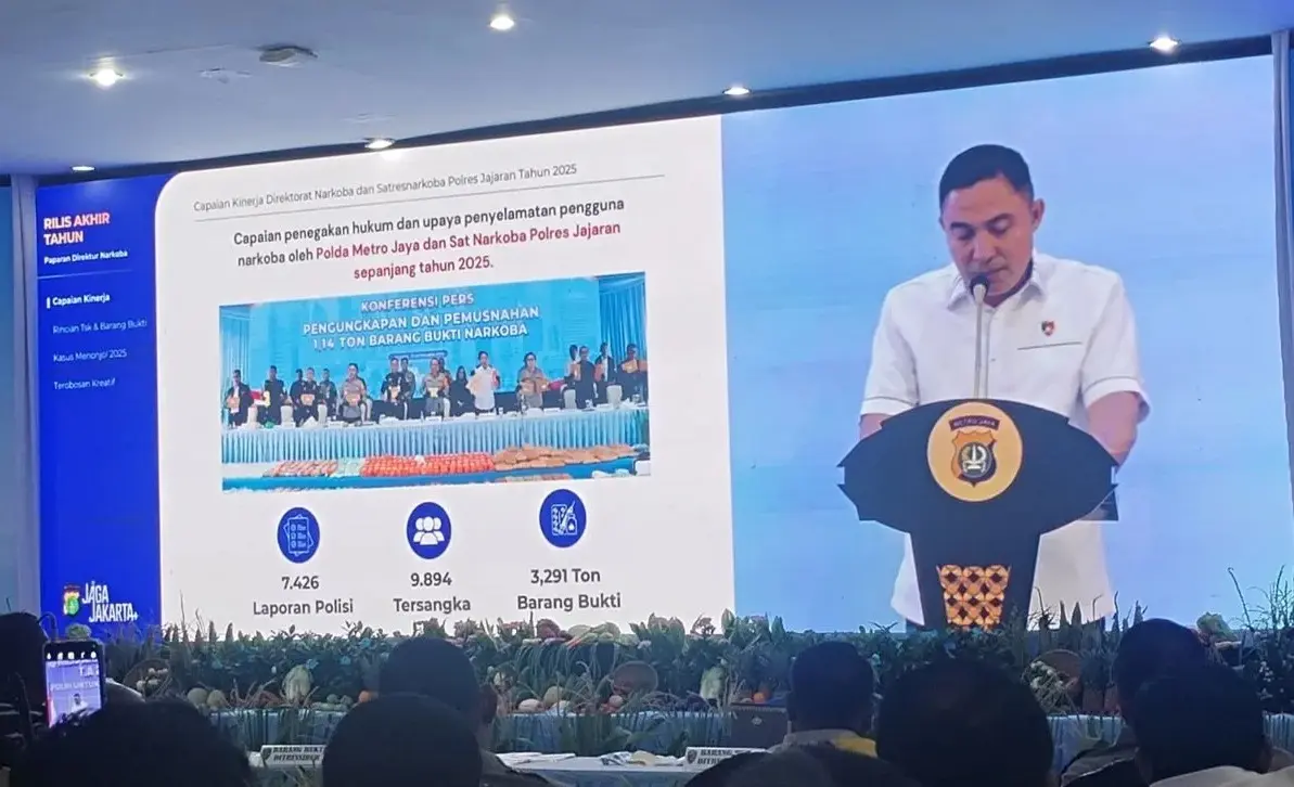 Metro Jaya Police Seizes 3.291 Tons of Narcotics in 2025