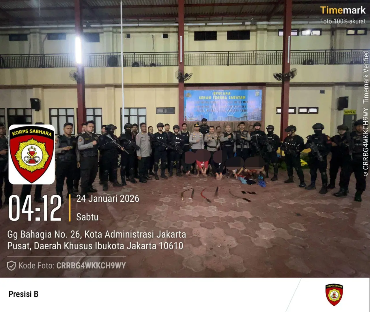 Teenagers Apprehended by Authorities as Security Prevented Brawls in Central Jakarta