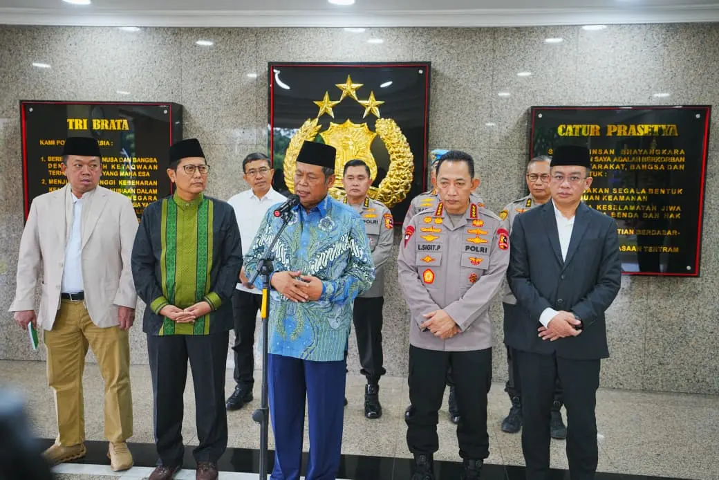 INP Chief Welcomes the Visit of MUI in Discussing Various Security Topics