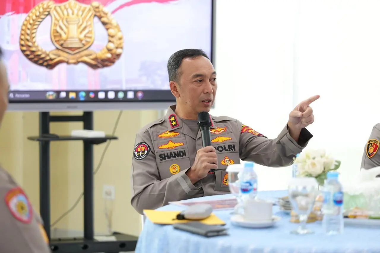 South Sumatra Regional Police Evaluates Work Unit through Relaxing Coffee Morning Event