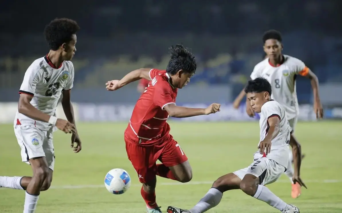 Indonesia National Team Dominates Timor Leste with Four-Goal Victory in AFF U-17 Opener