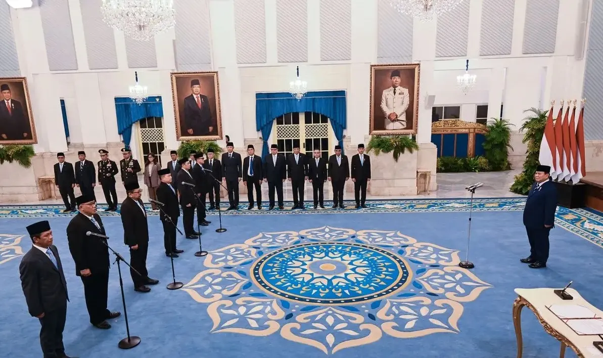 president-prabowo-swears-in-six-new-officials-in-cabinet-reshuffle