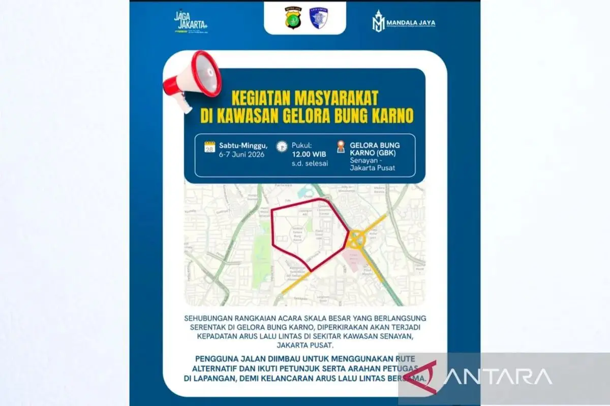 metro-jaya-police-advise-public-to-anticipate-traffic-congestion-around-gbk-stadium
