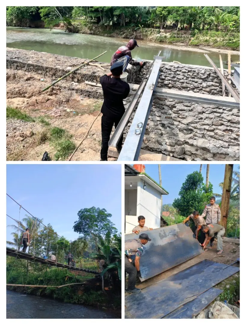 police-hasten-the-revitalization-of-merah-putih-bridge-in-lebak-to-support-public-mobility