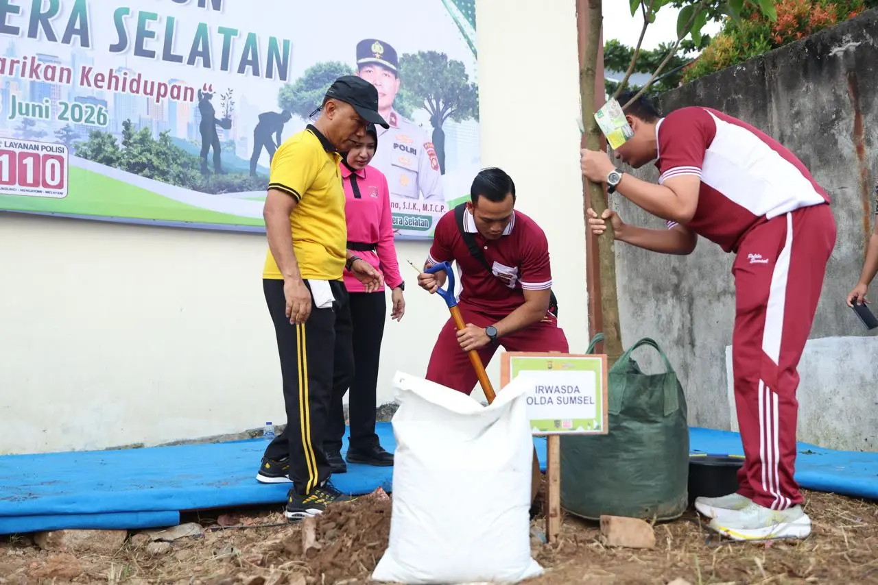 south-sumatra-police-plant-10000-trees-for-bhayangkara-day
