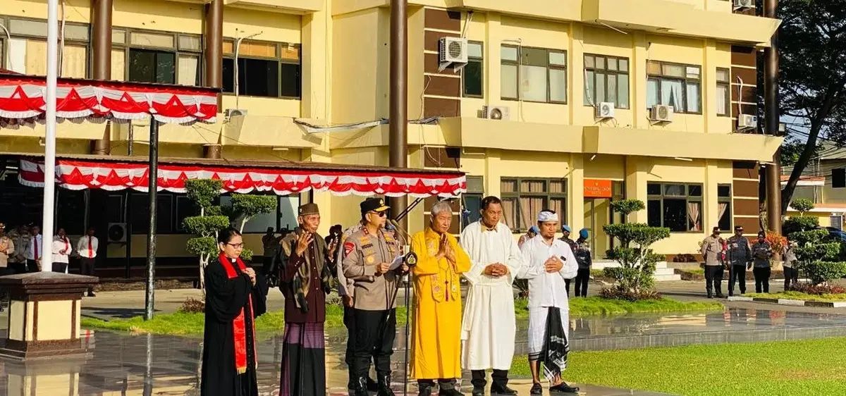 gorontalo-police-host-interfaith-prayer-and-voluntary-fundraiser-for-east-nusa-tenggara-earthquake-victims