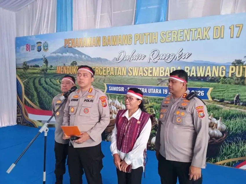north-sumatra-police-and-samosir-administration-launch-joint-garlic-planting-drive