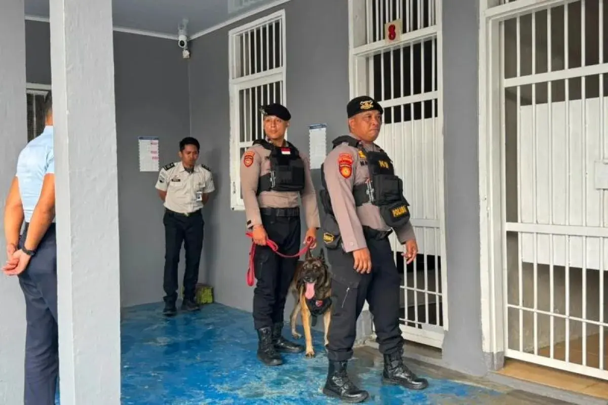 bandar-lampung-penitentiary-collaborates-with-k9-unit-to-detect-illegal-items