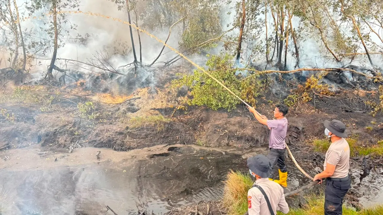 preventing-fire-from-spreading-police-intensify-wildfire-operation-in-teluk-limau