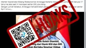 Claim of Minister Airlangga Hartarto Locks Balances in BRI and BSI Accounts Is False