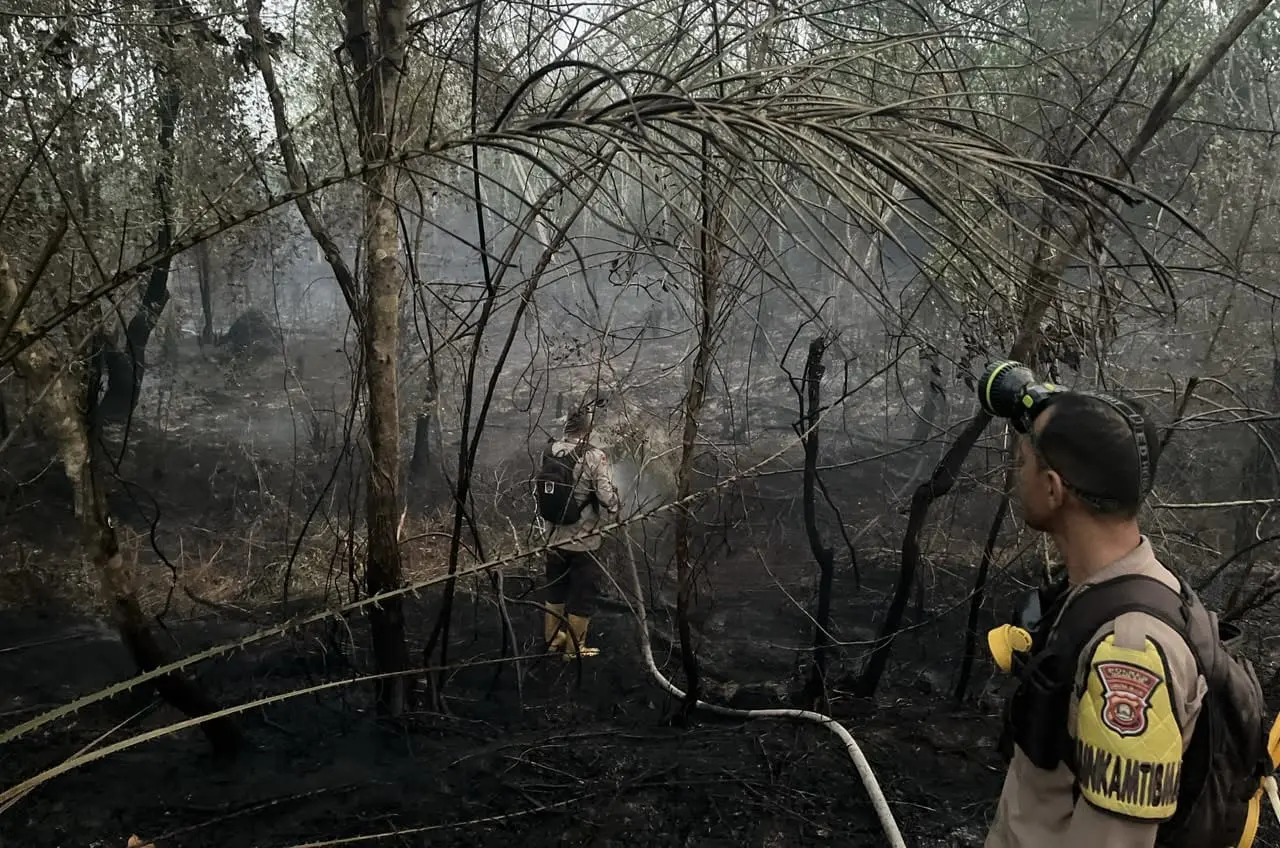 Responding to Wildfire, Operation Aman Nusa II Task Force Move Swiftly in Ogan Ilir