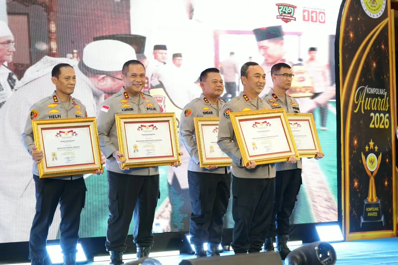 South Sumatra Police Wins Best Regional Police Award at Kompolnas Awards 2026