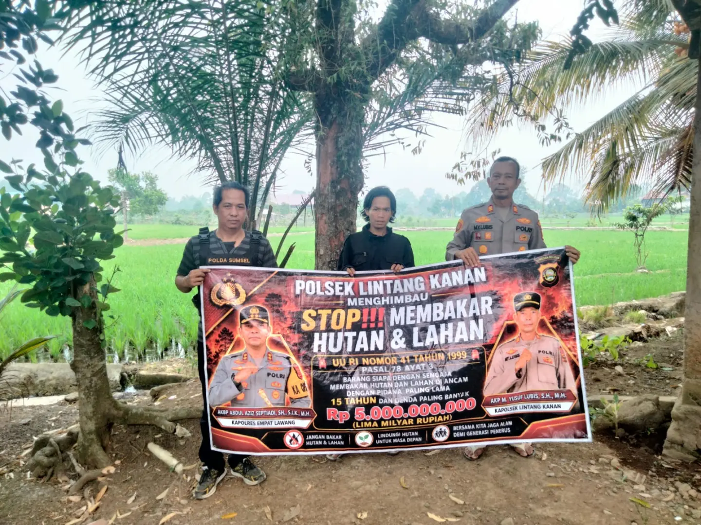 Enhancing the Mitigation of Wildfire in South Sumatra, Local Authorities Joins Together and Intensify Patrols