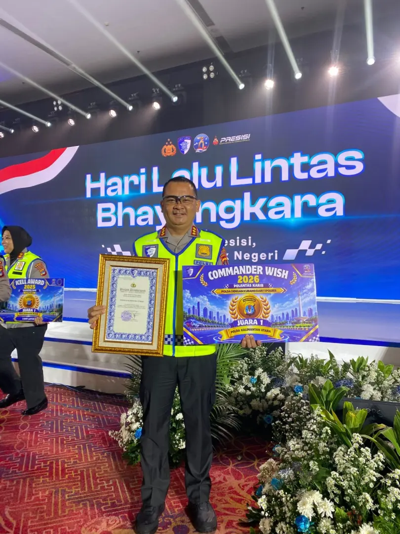 North Kalimantan Police Traffic Directorate Secures Three National Bhayangkara Traffic Day Awards