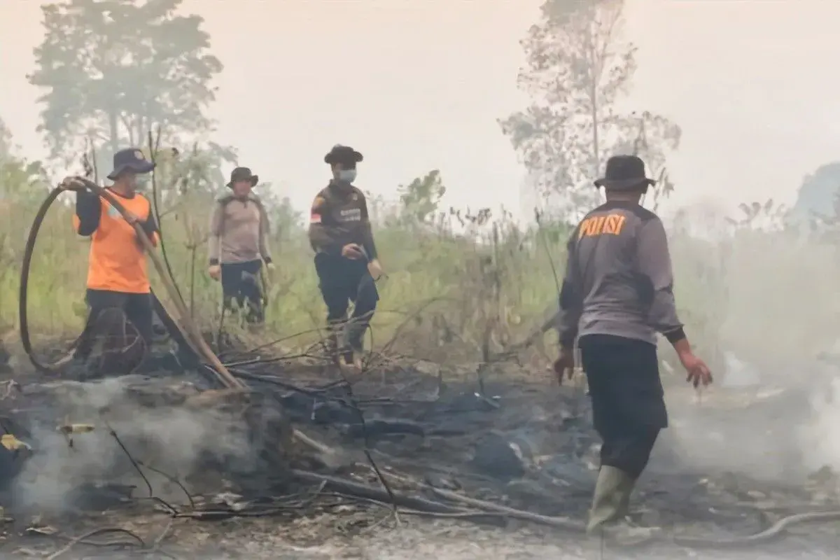 Police Strengthens Monitoring on Areas Prone to Wildfire in Palangka Raya