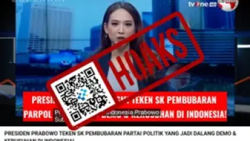 Fake Video Claims President Prabowo Dissolved Political Parties