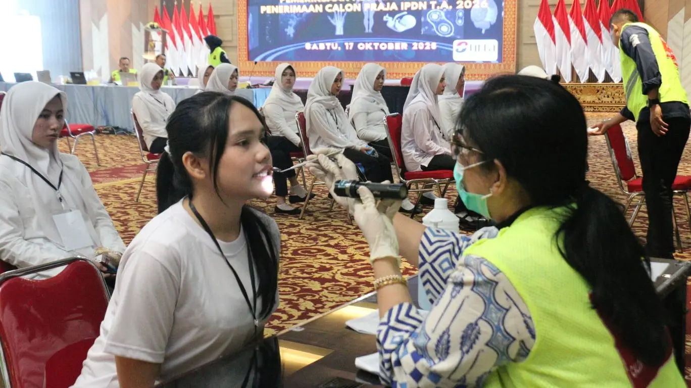 south-sumatra-police-provides-professional-health-screenings-for-2026-ipdn-cadet-selection