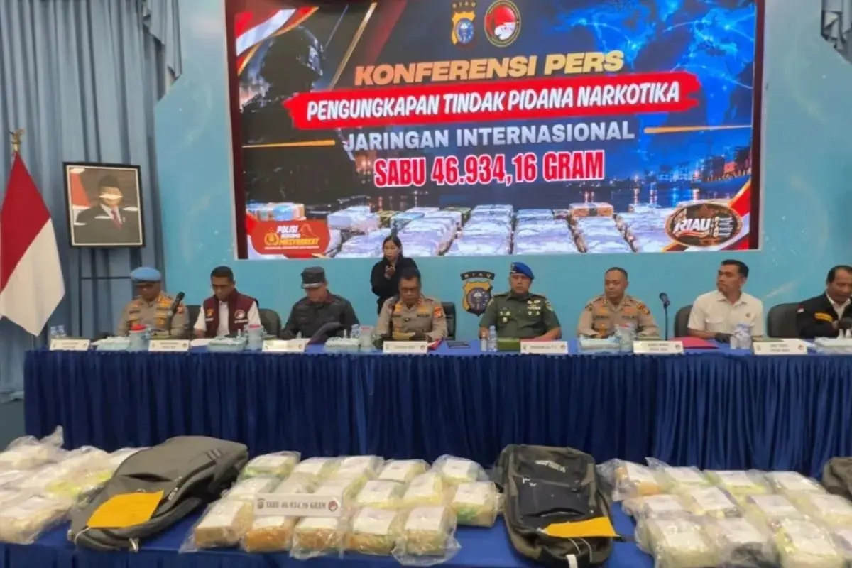 10105-kg-of-meth-seized-with-39-suspects-secured-by-police-in-the-operation-sarang-narkoba-in-riau