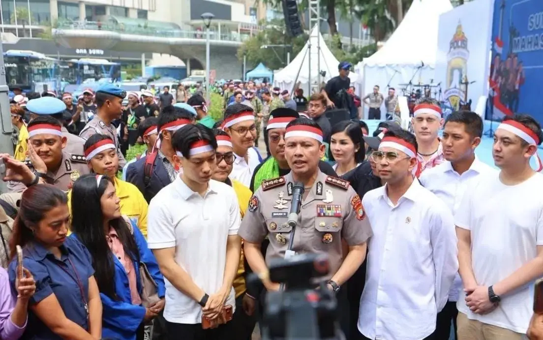 Metro Jaya Police, President Envoy Raffi Ahmad and Students Declare Youth Pledge