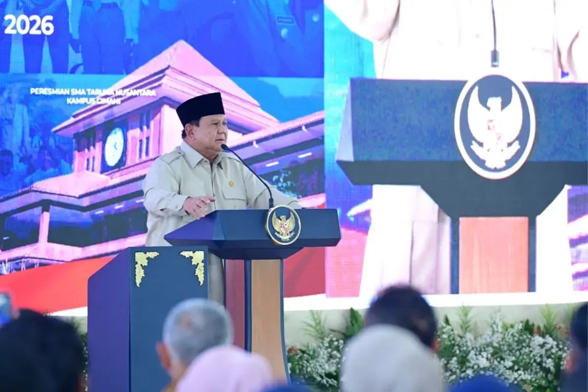 Prabowo Highlights the Youth Pledge to Students during the Inauguration of Taruna Nusantara High School