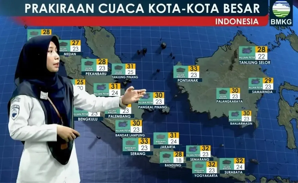 bmkg-forecasts-widespread-rain-and-thunderstorms-across-indonesia-on-monday